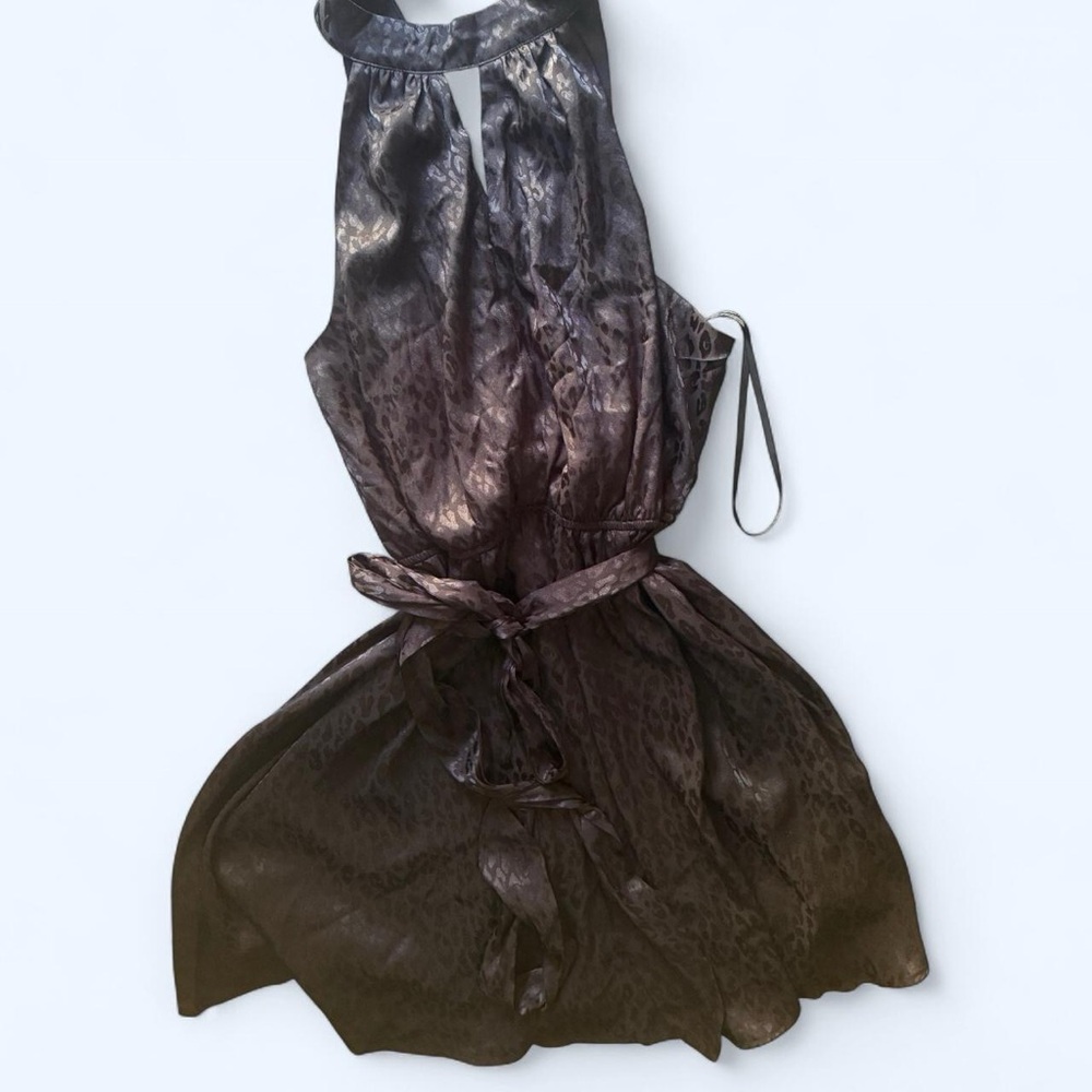 BCBG Shimmering Black Evening Dress
